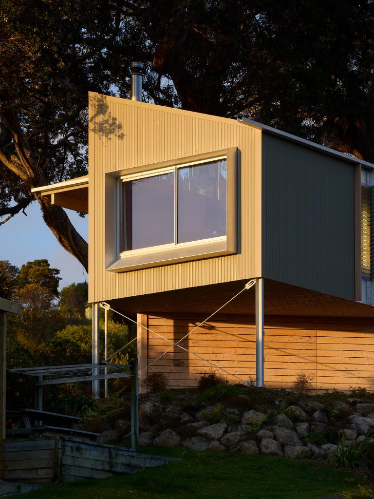 Oakura bach by Paul Davidson Here awards was praised for its “sense of completeness on what can only be described as an ambitious budget”. Photo: Simon Wilson