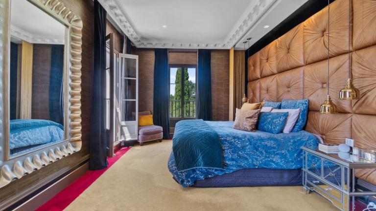 Luxurious master suite.