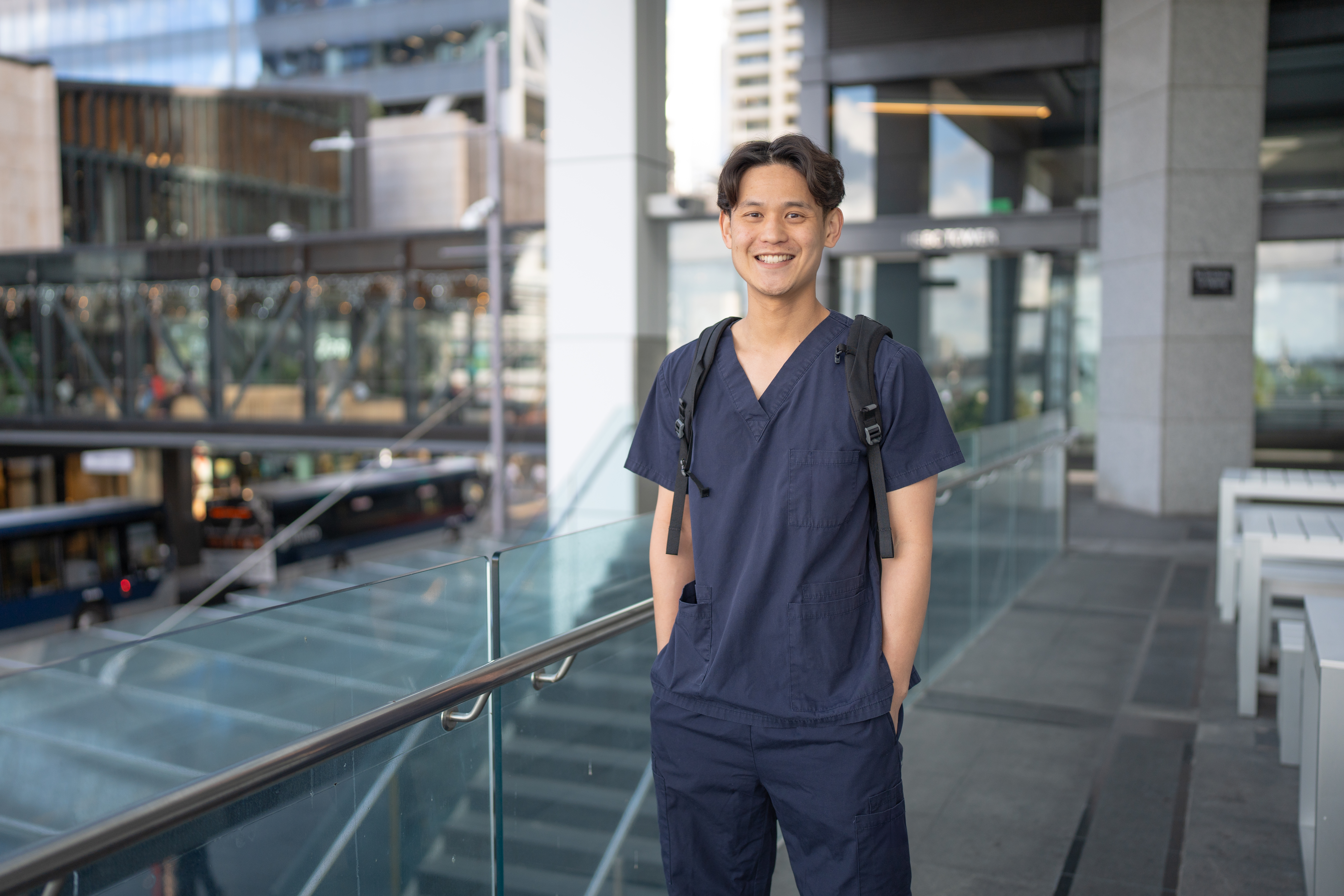 Male nurse at work