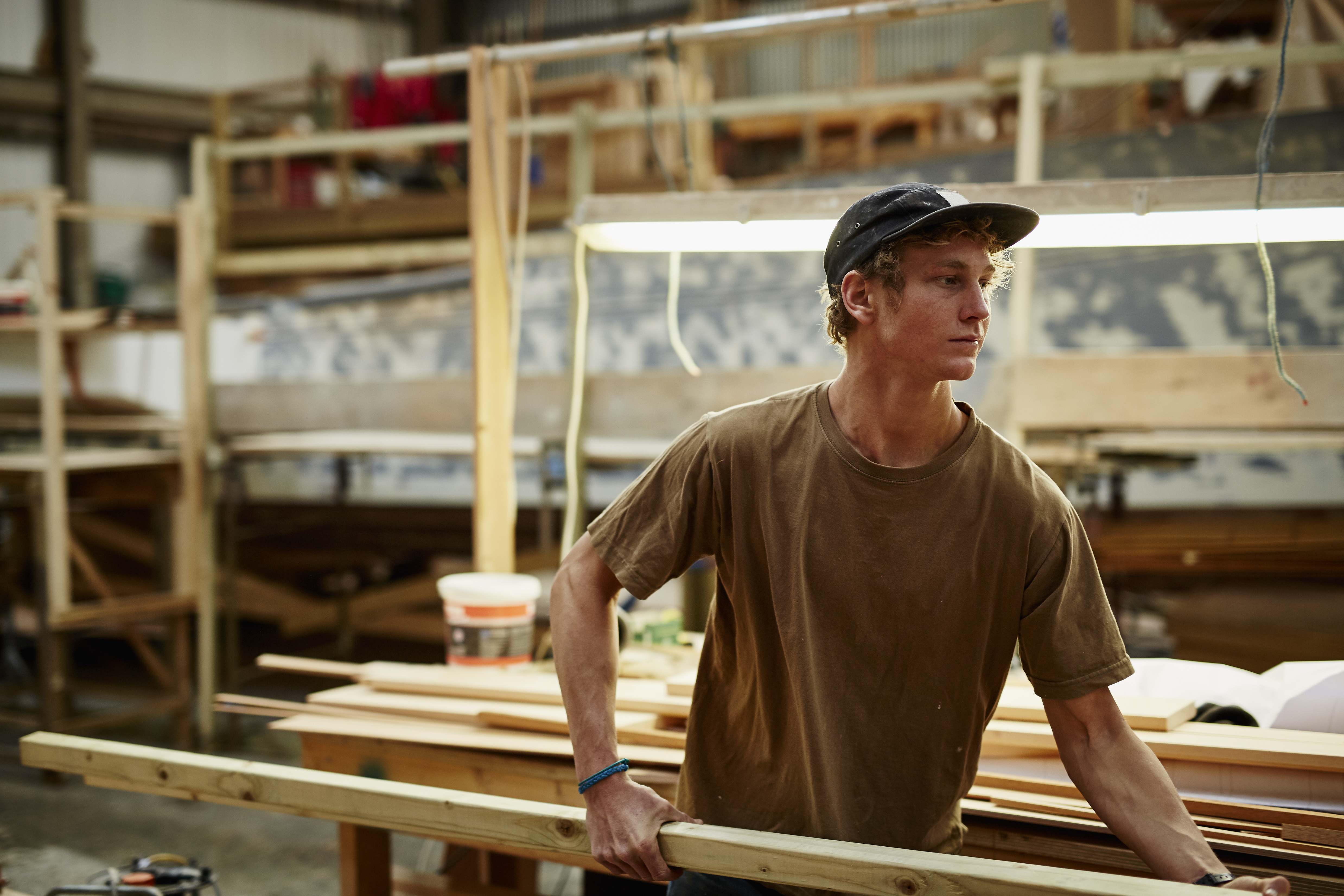 Male trades apprentice
