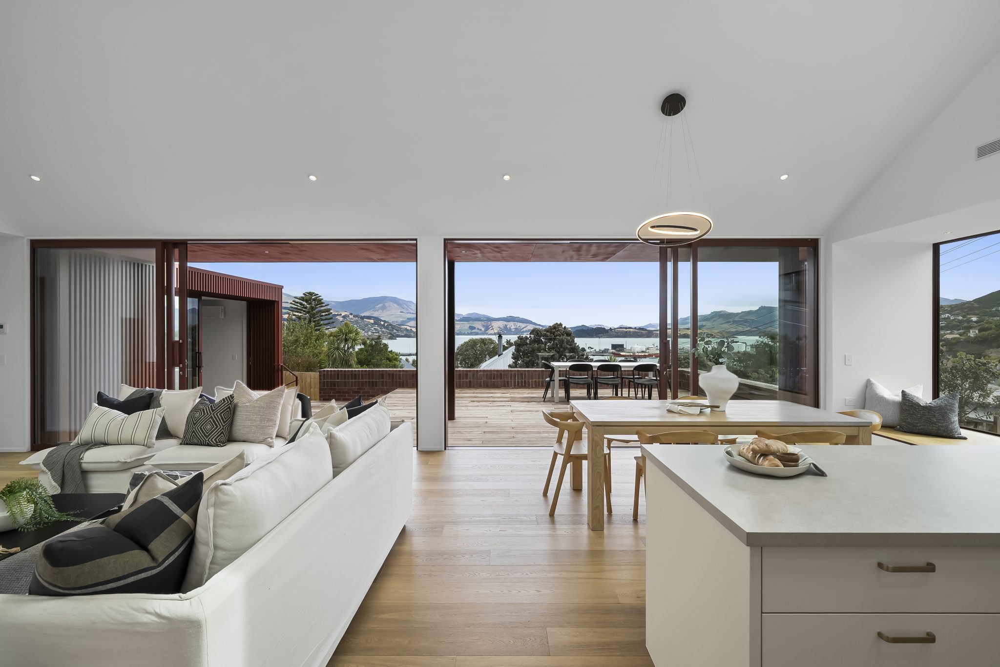 Ever-changing harbour views across Lyttelton and Banks Peninsula