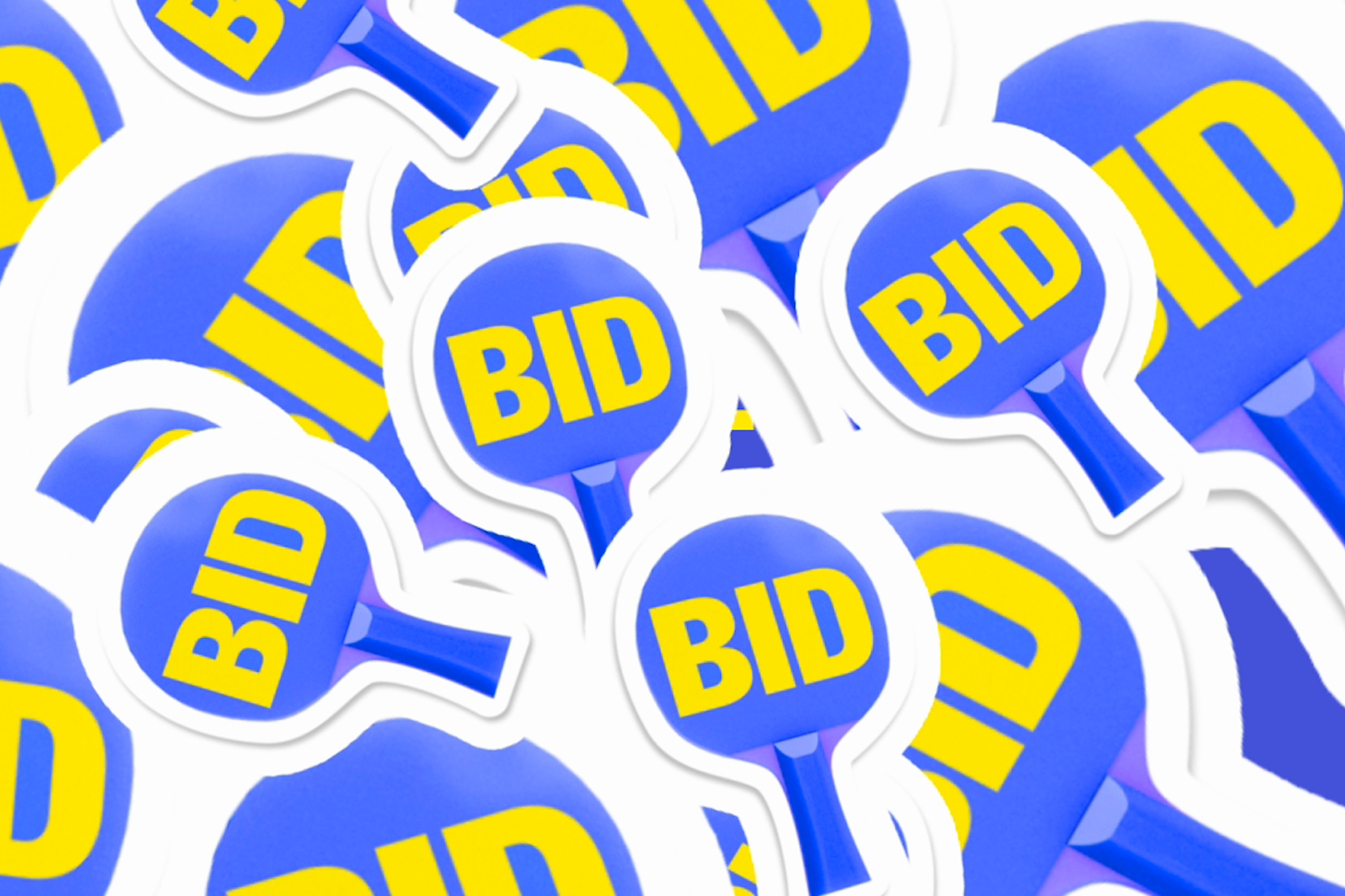 Bid paddles