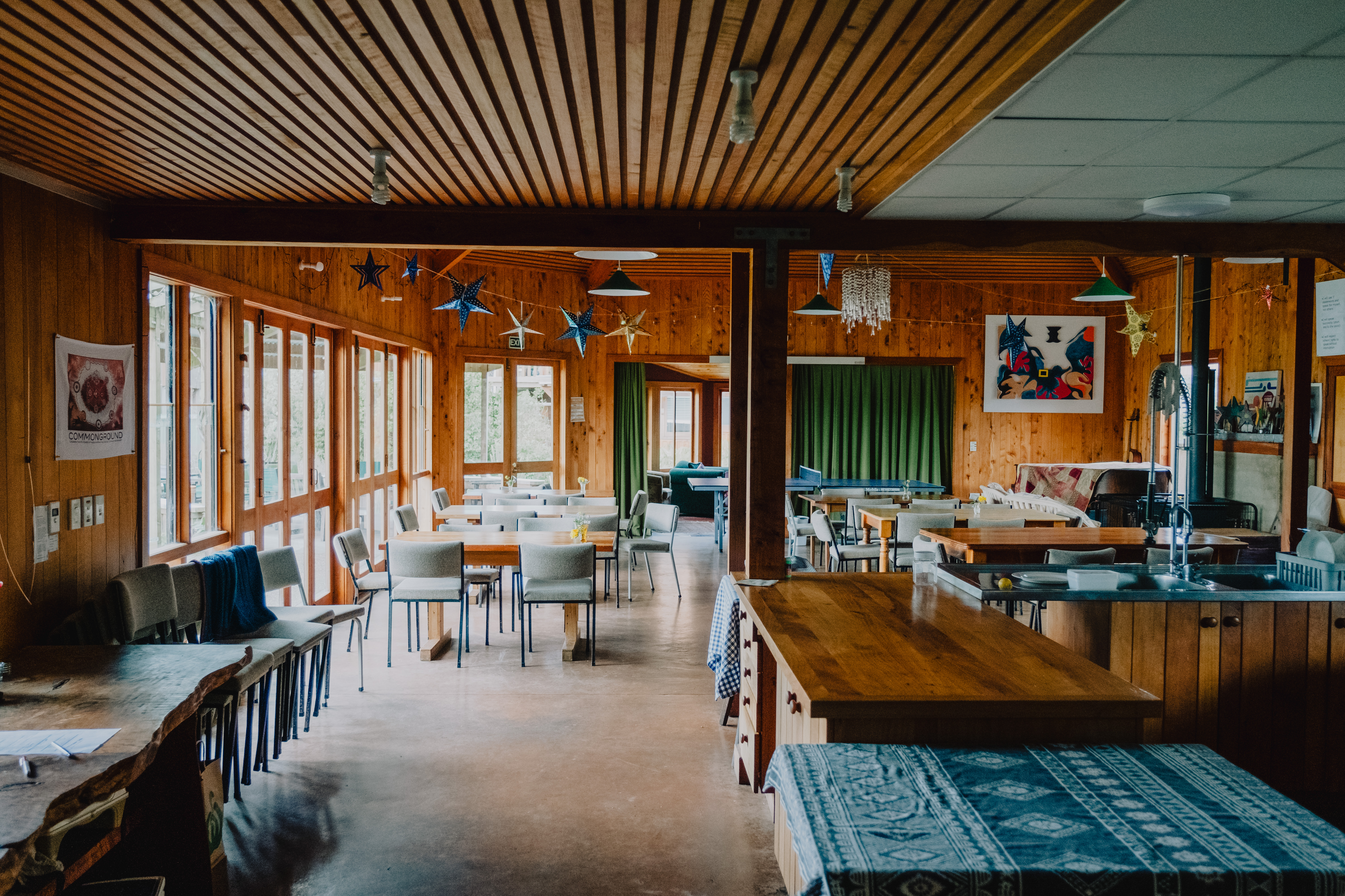 Dining hall at Earthsong