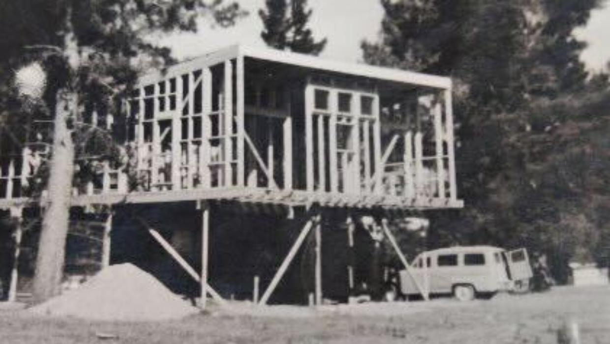 Flashback to the home being built