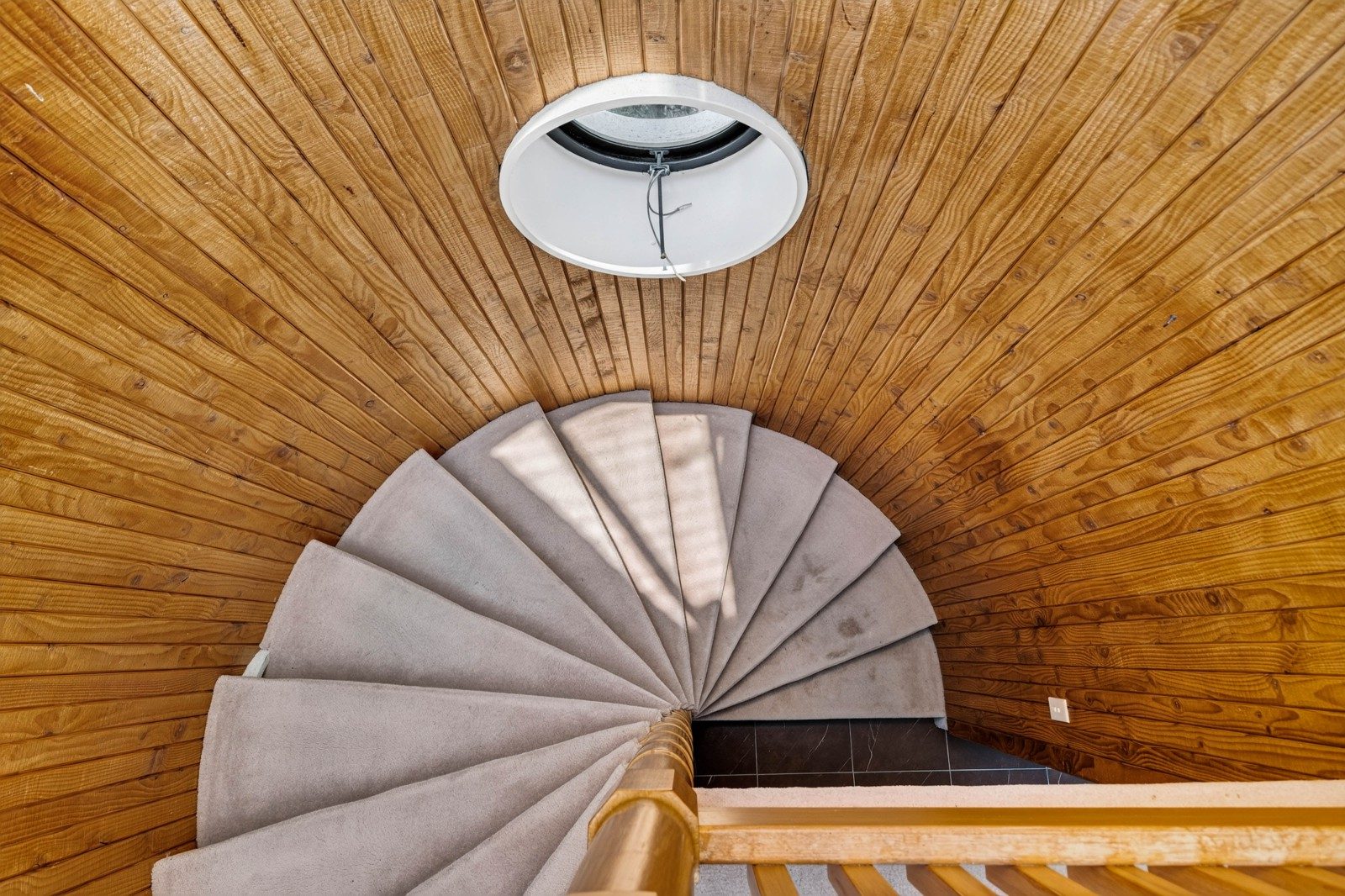 The staircase at a Roger Walker-designed home in Hamilton