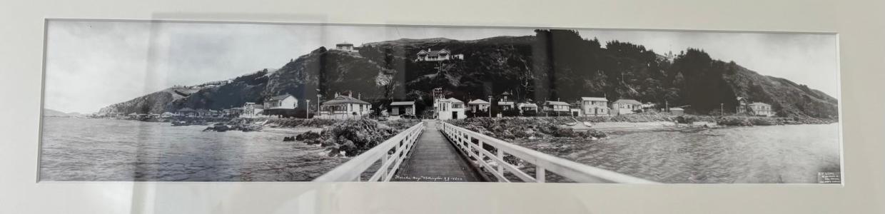 Ancient wharf picture that the previous owners framed. 