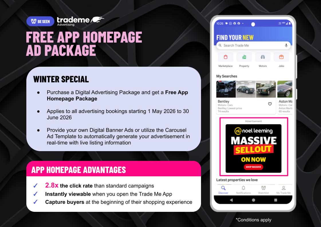 2 for 1 AD Package Special
