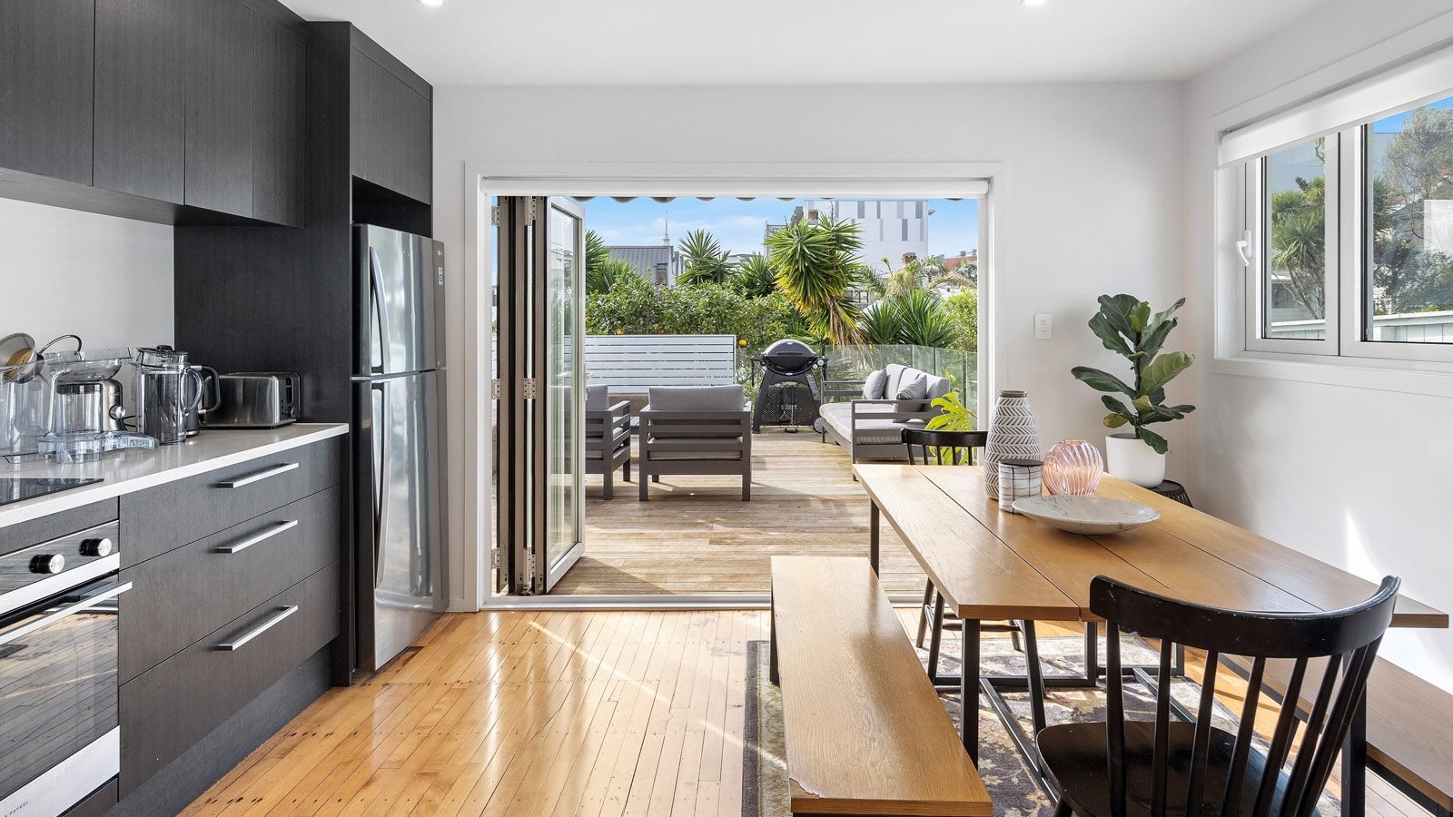 Living area of Grey Lynn home