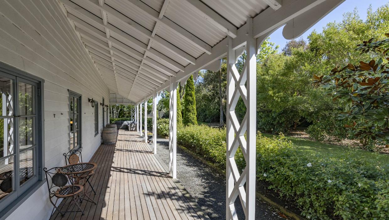 The verandah of the property