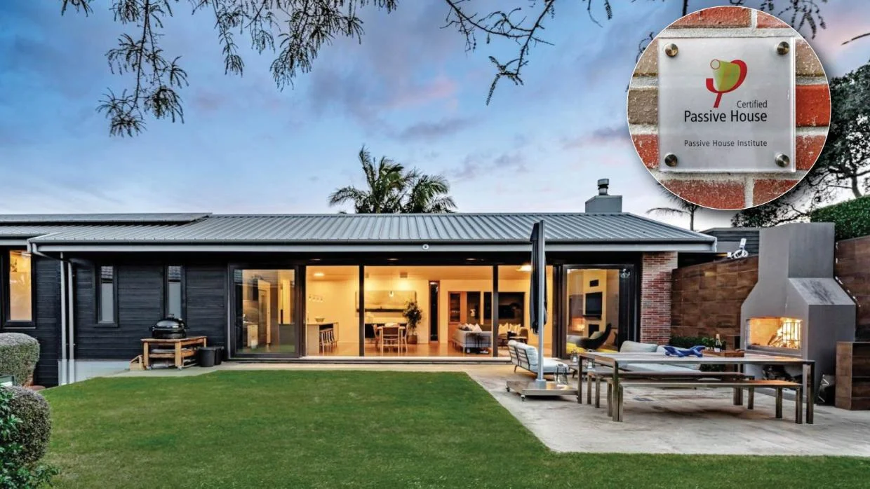 Exterior of passive house for sale in Auckland