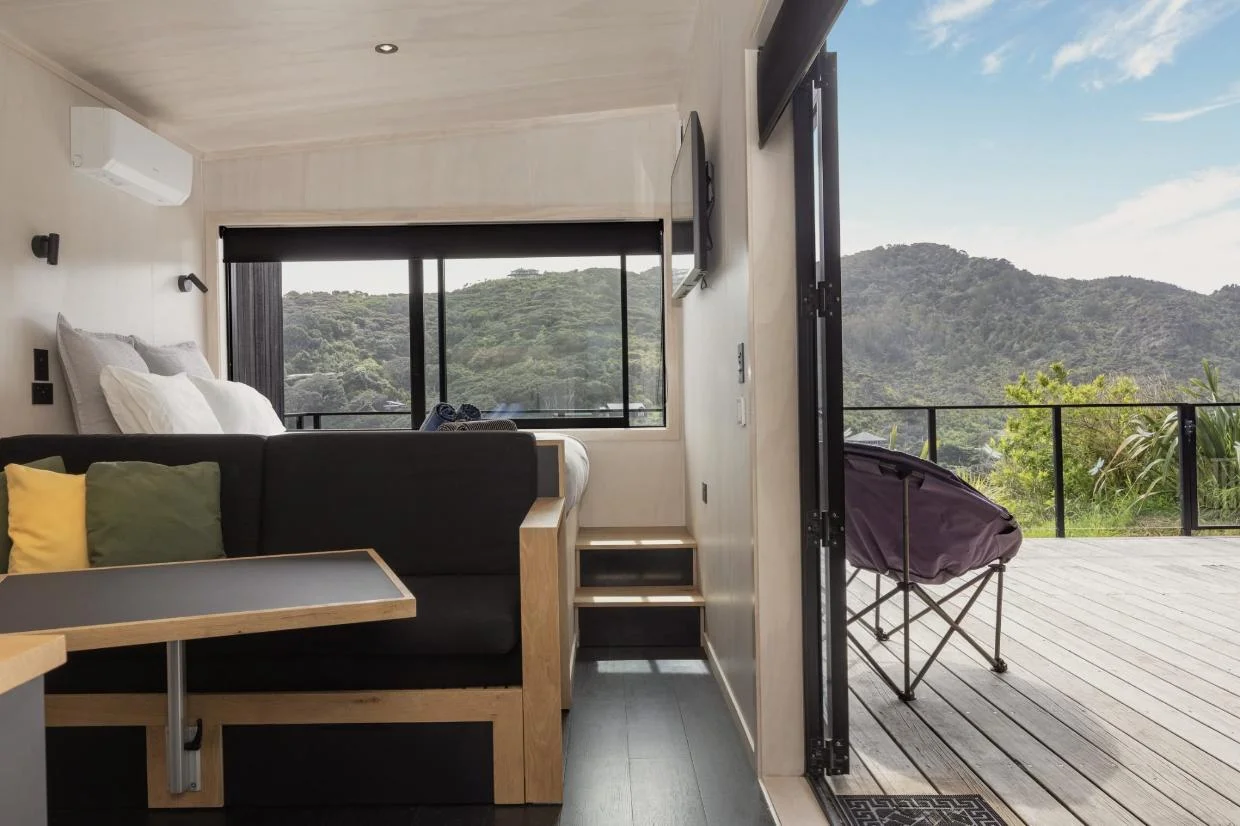 Views out to sea in Piha home