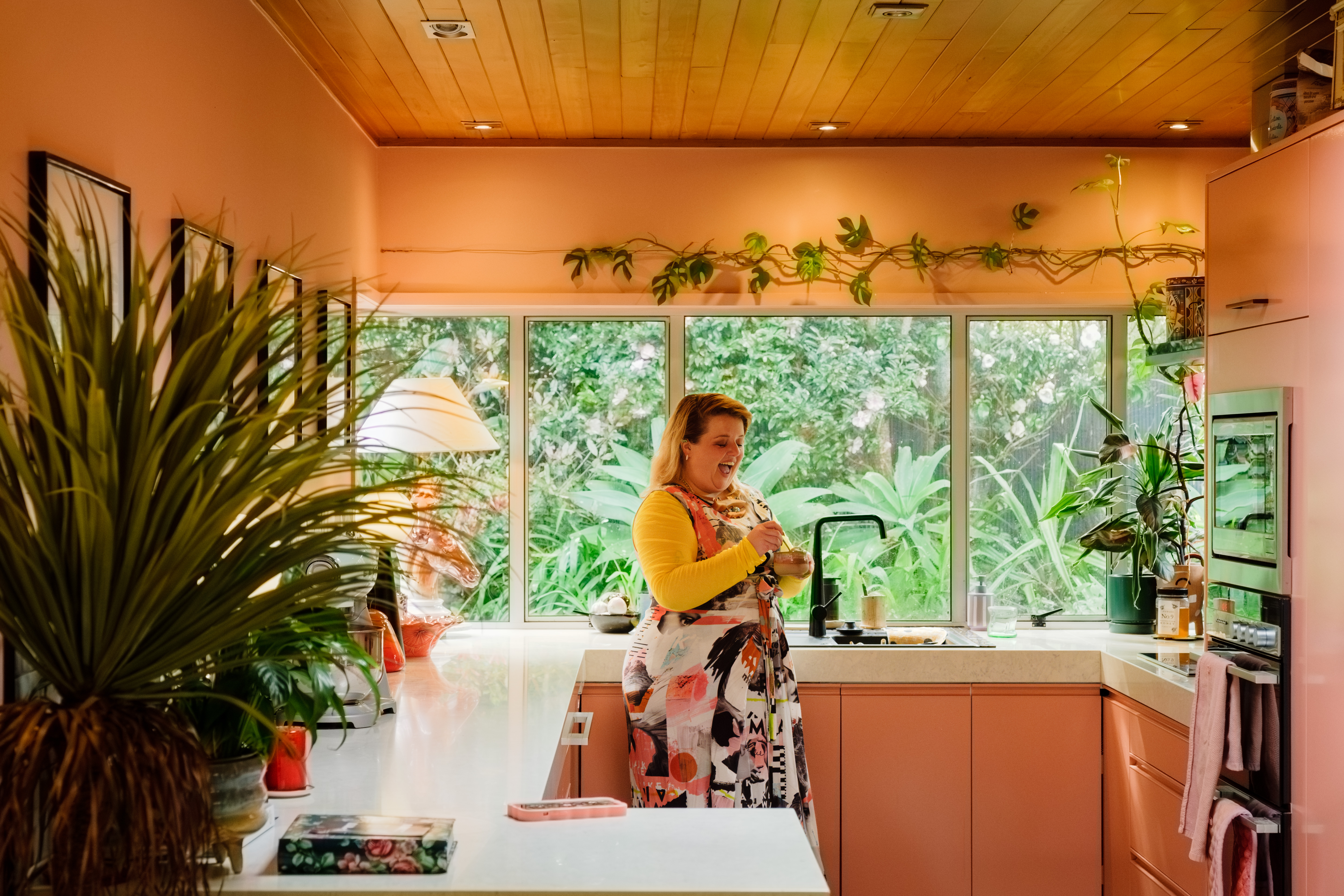 Evie in the kitchen