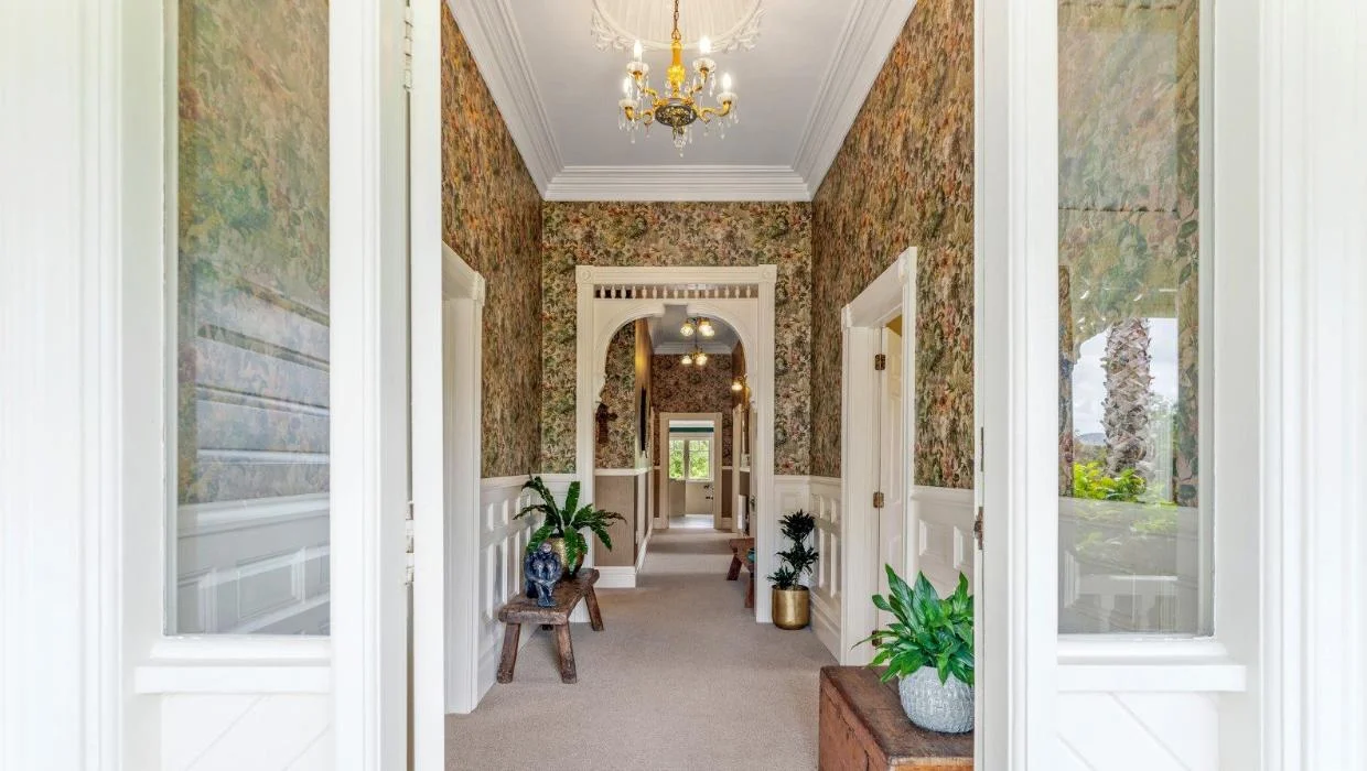 The home has been decorated in a style which suits the period of the home