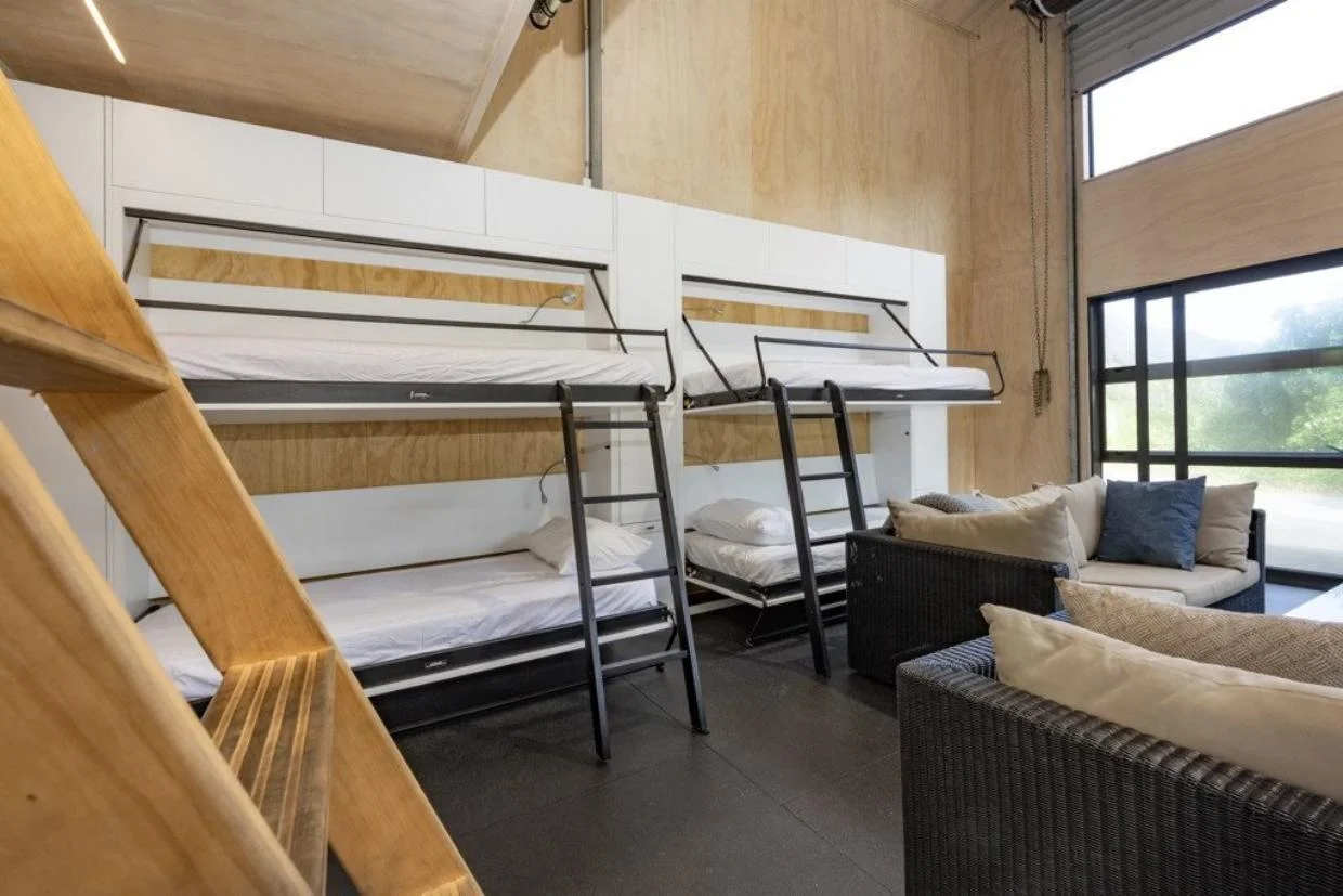 Bunk beds in Piha house
