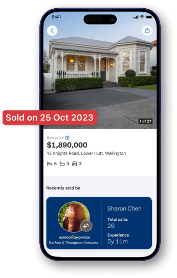 Sold property on Trade Me