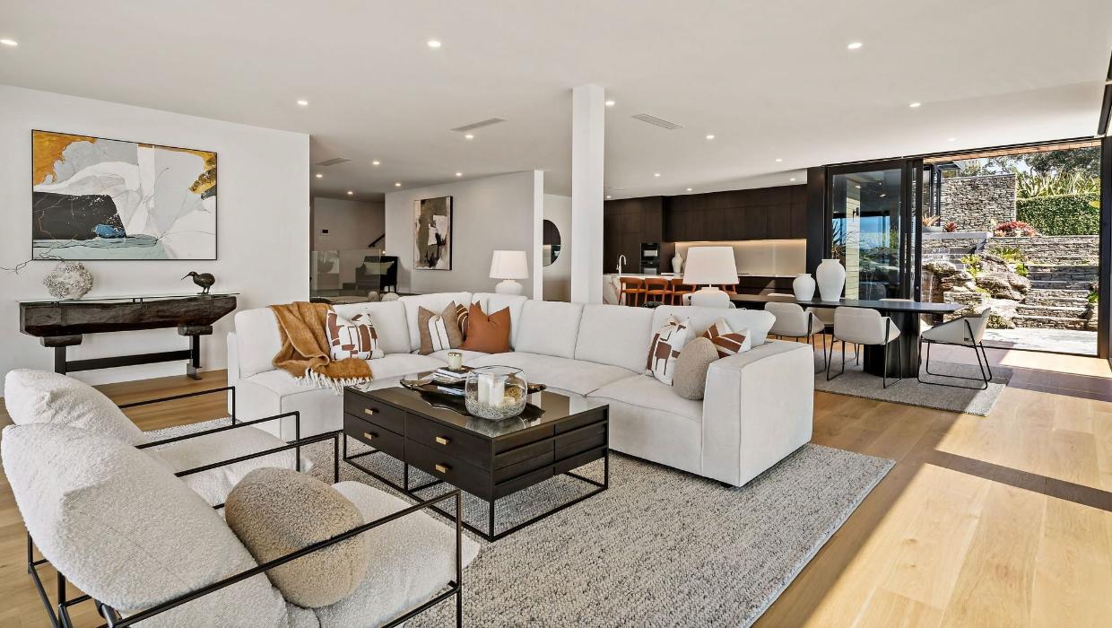 Living room of St Heliers home