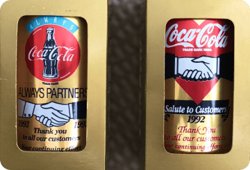 Two Full Unopened 30+ year old Coca-Cola Cans - Limited Edition