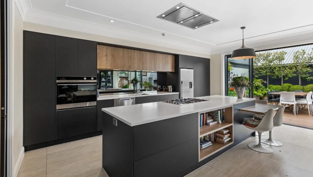 The large kitchen is ideal for entertaining