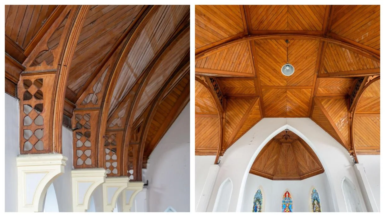 Handcrafted detailing is evident everywhere.