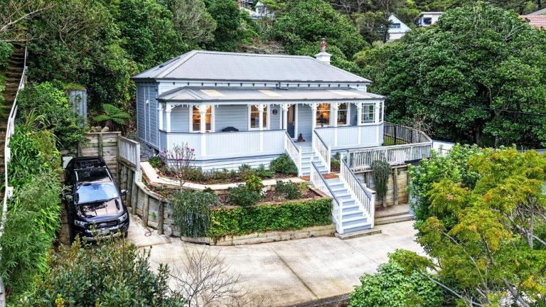 The historic home in Eastbourne where Katherine Mansfield spent her childhood summers. Photo: RAY WHITE/TRADE ME