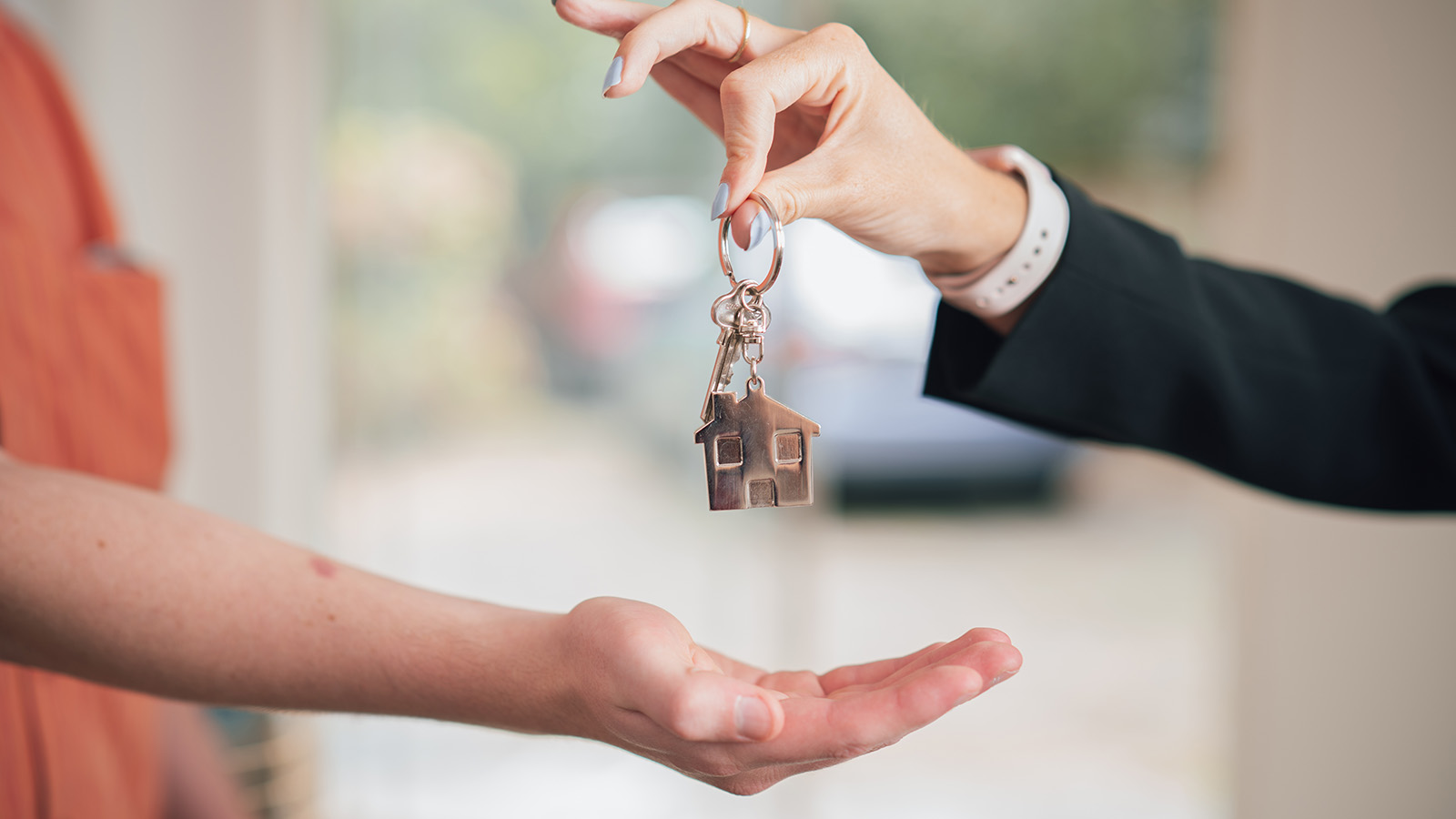 Handing over the keys to a new home