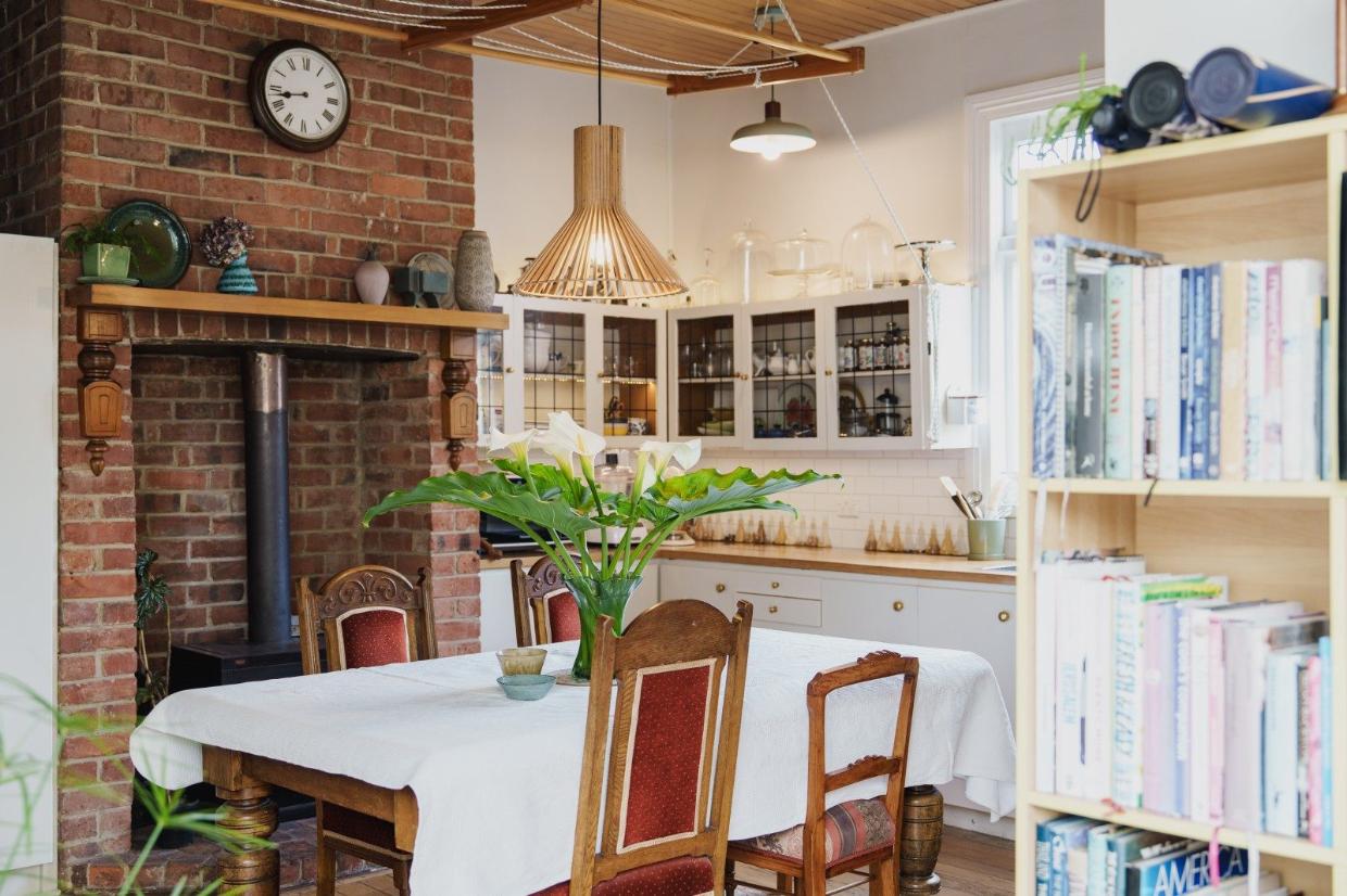 Kitchen packed with modern features and character. 