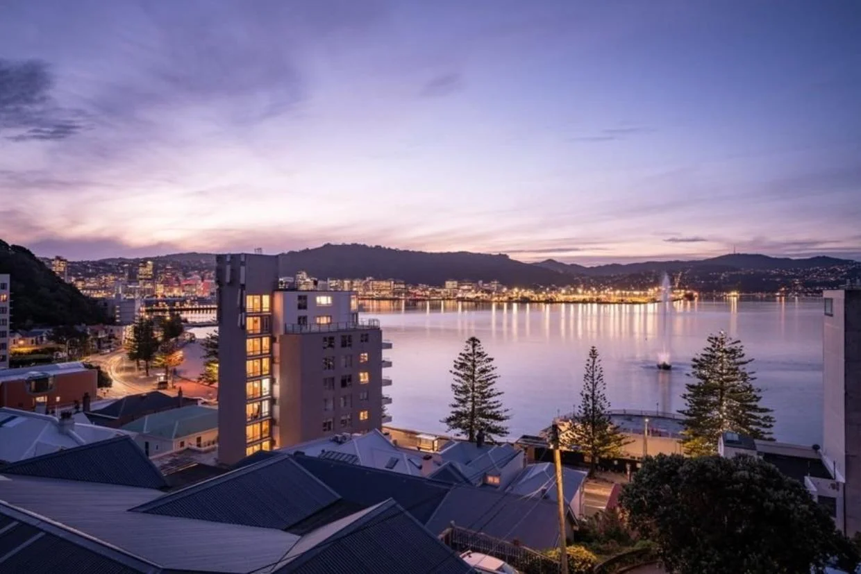 Views across Wellington harbour