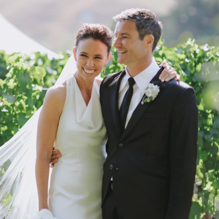 Dame Jacinda Ardern and Clarke Gayford pictured on their wedding day in 2024. Photo: Felicity Jean Photography