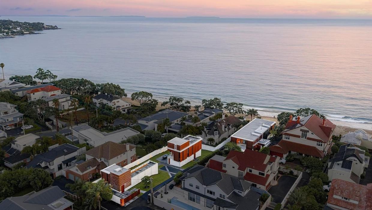 Full view of the beachside property