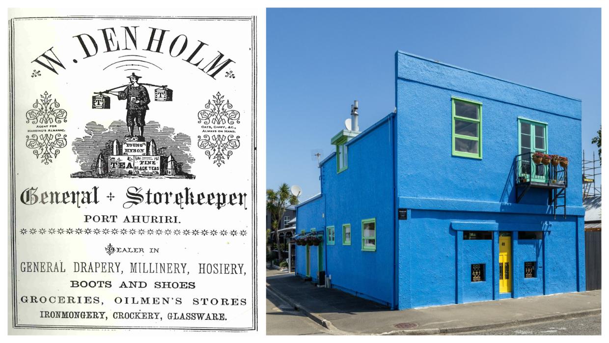 A newspaper advertisement for the old store shows it stocked a wide variety of items; owner Kim Hands hopes the facade will be retained by new owners.