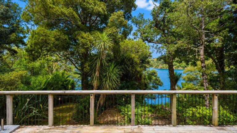 There are numerous native trees on the 809m² property