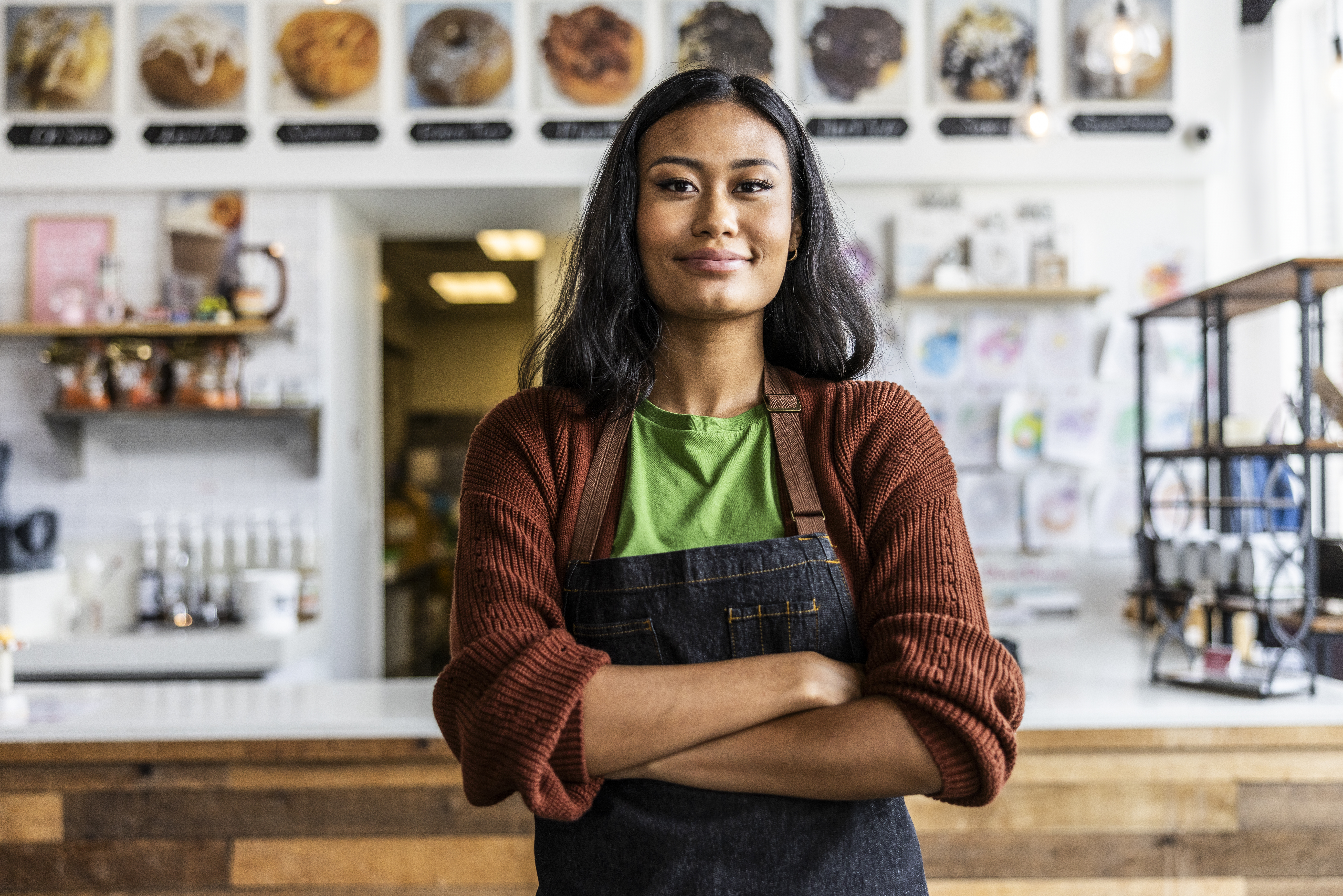 Entry level female worker.
