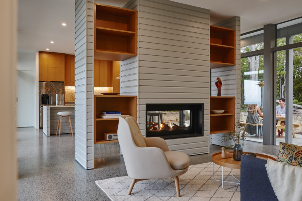Double-Sided fireplaces