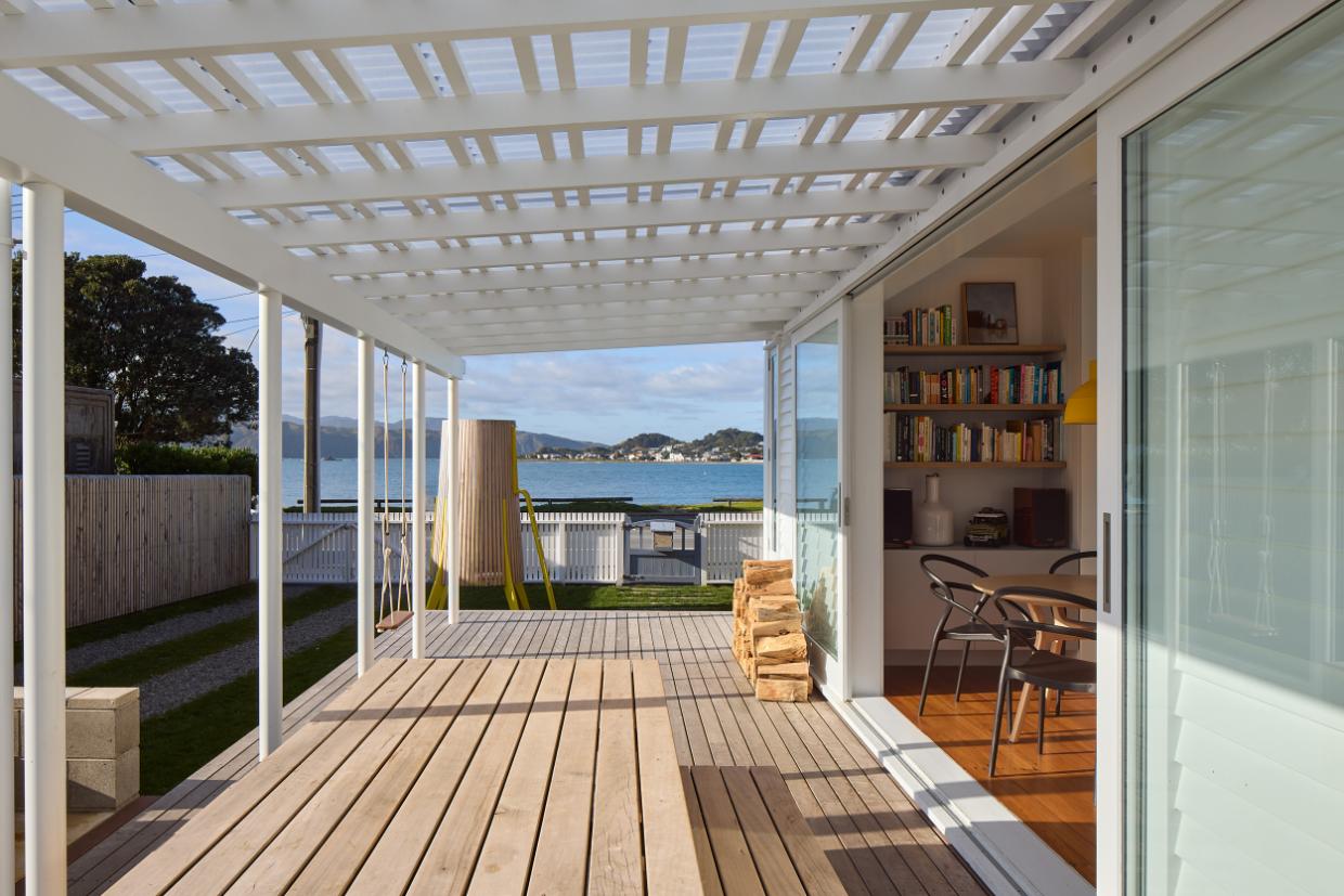 Decks adding extra room. 