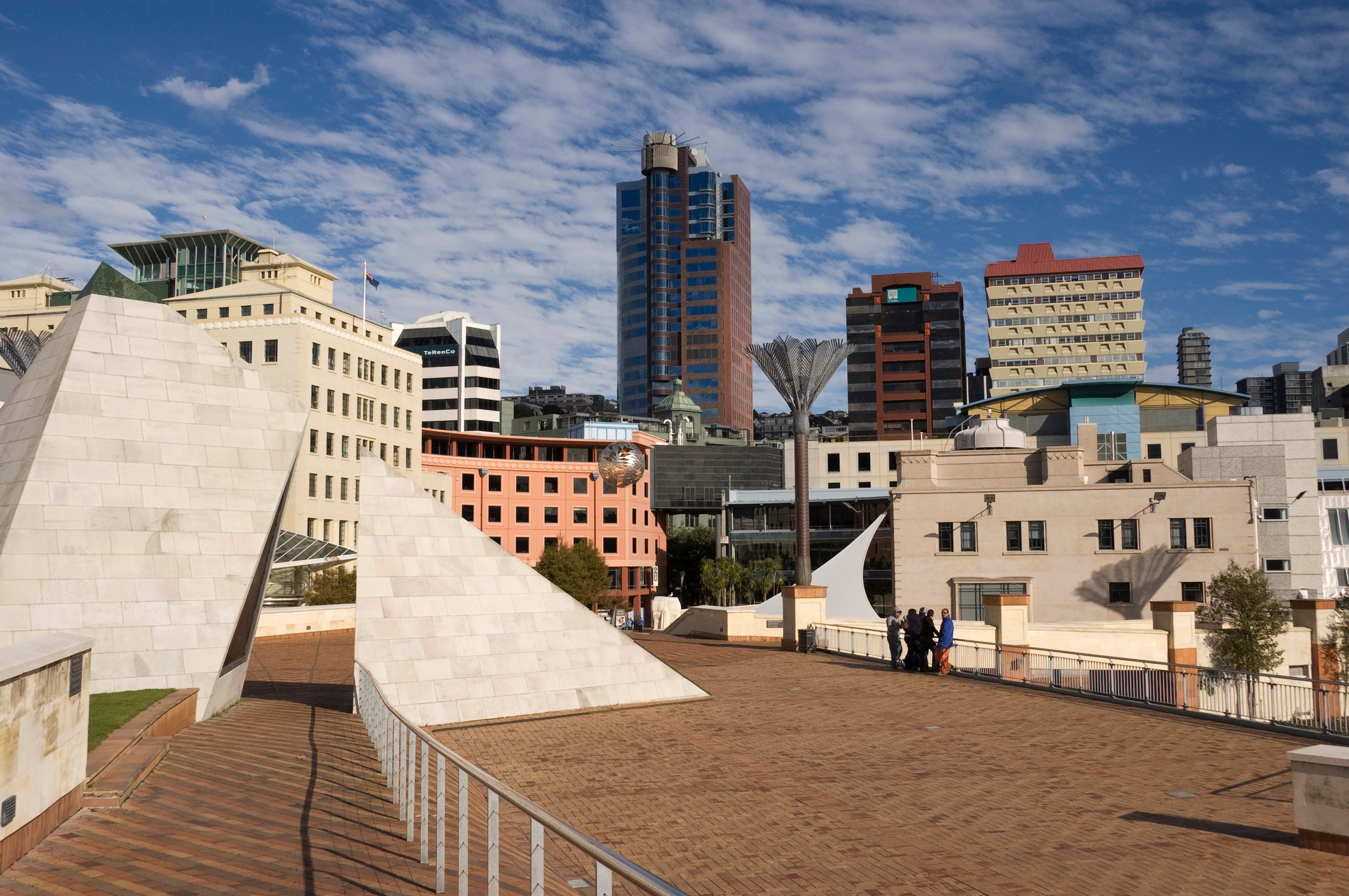 Wellington Civic Square, outside the Wellington Art Gallery