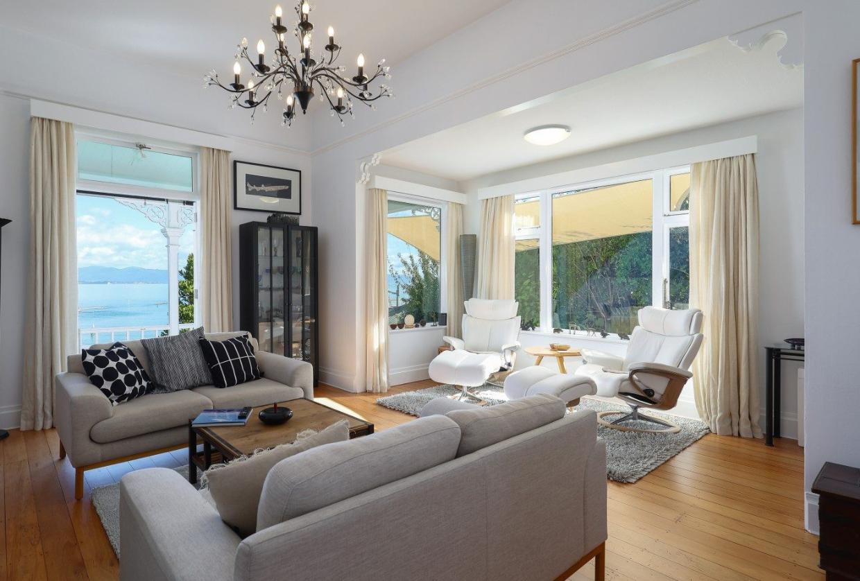 A bay window with incredible views. 