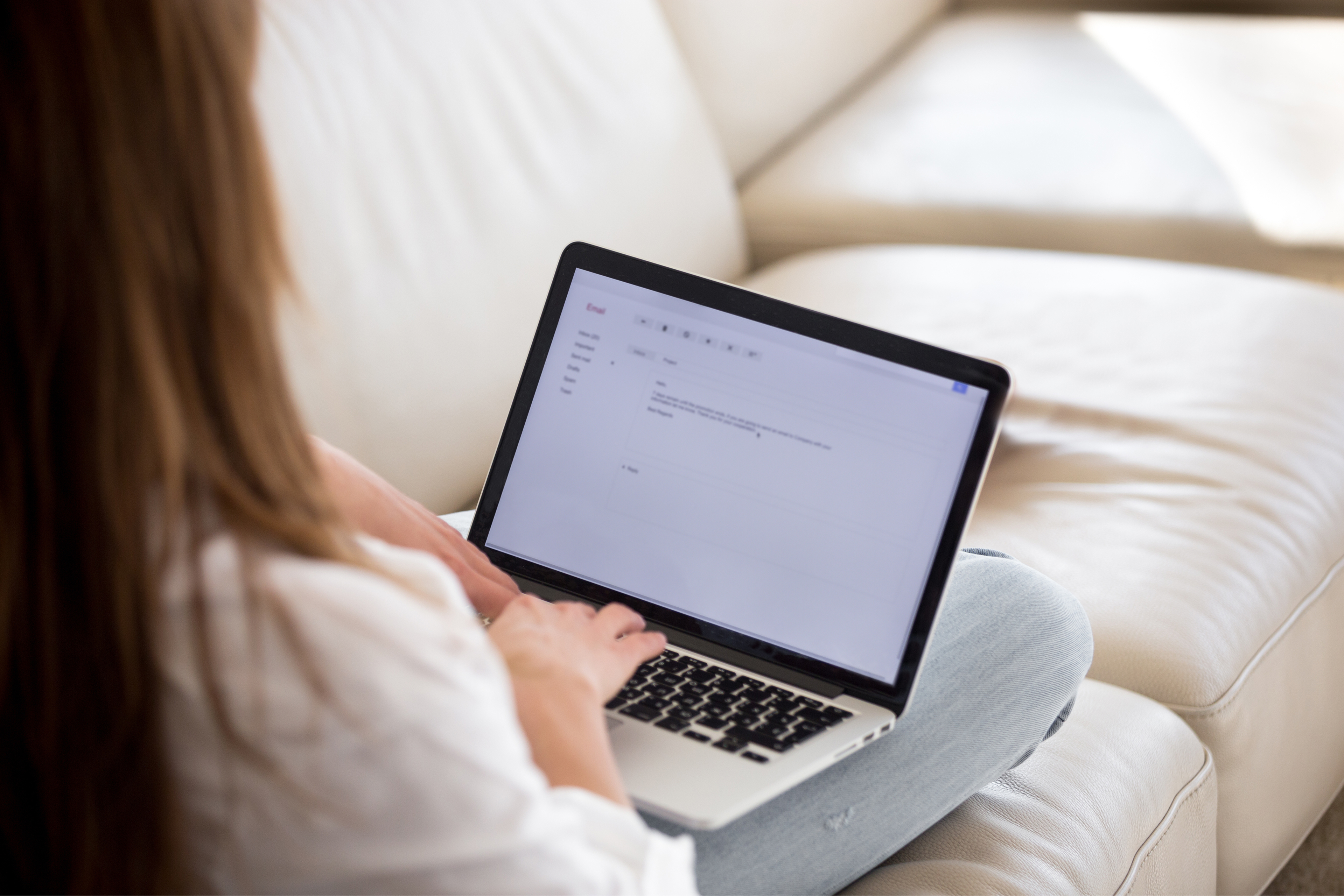 Recruiter on laptop