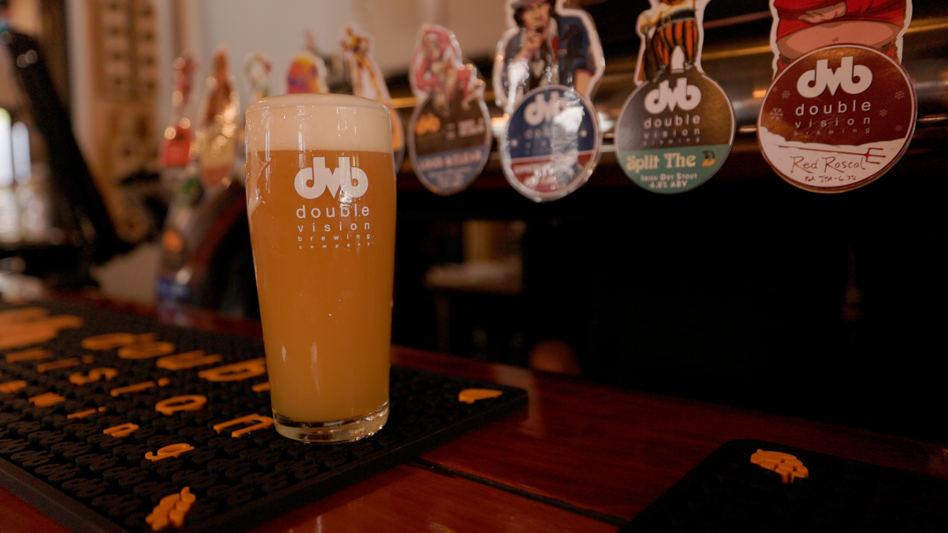 A beer served at DVB.