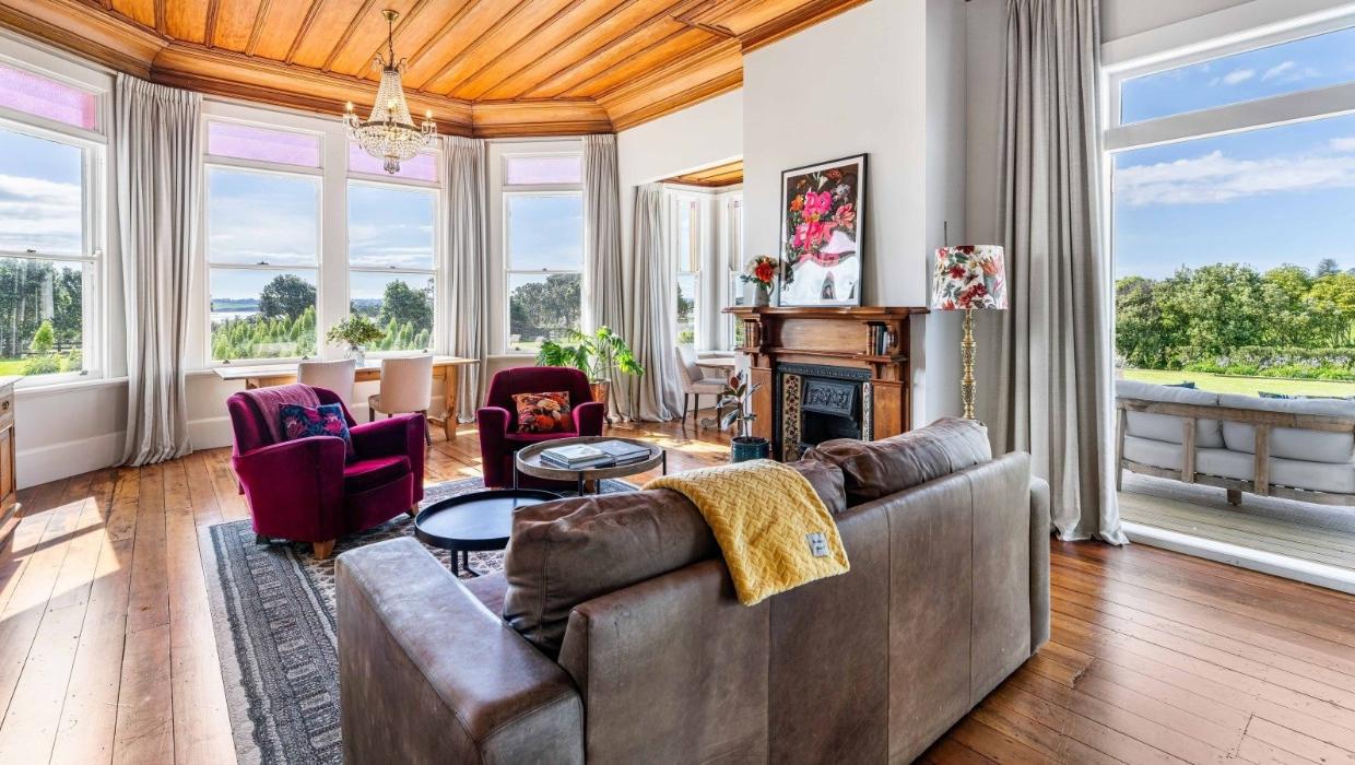 Every room has a view including the living room 