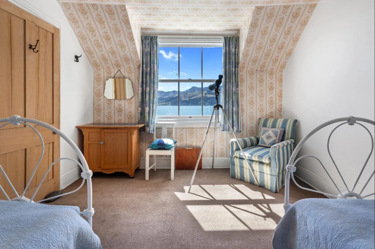The cottage captures the sun throughout the day
