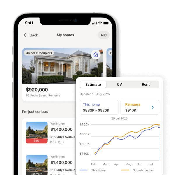Phone displaying financial tracking app