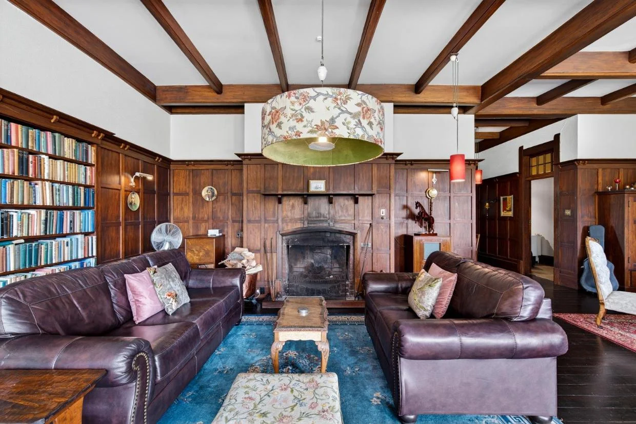 The home's vintage features have been retained.