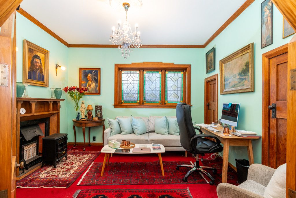 Another living room which also offers space for a study. 