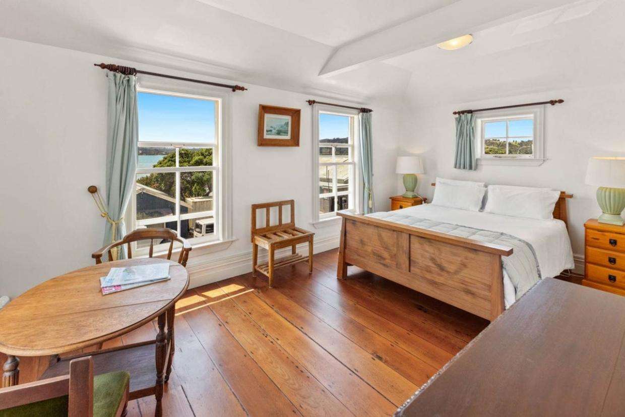 The home has five bedrooms, each with ensuite. This is the "honeymoon" suite, room five.