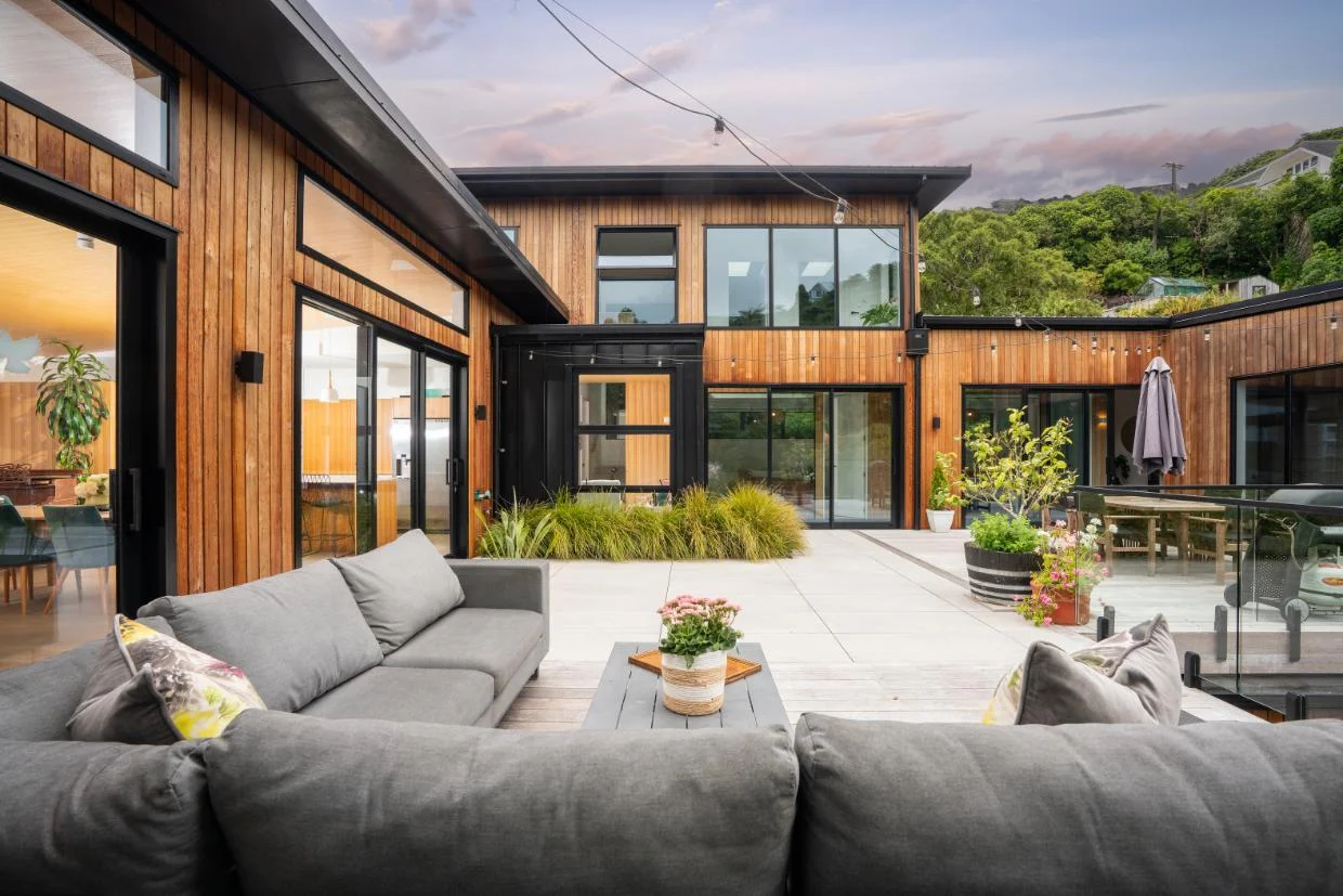 The home has been designed for indoor/outdoor flow.