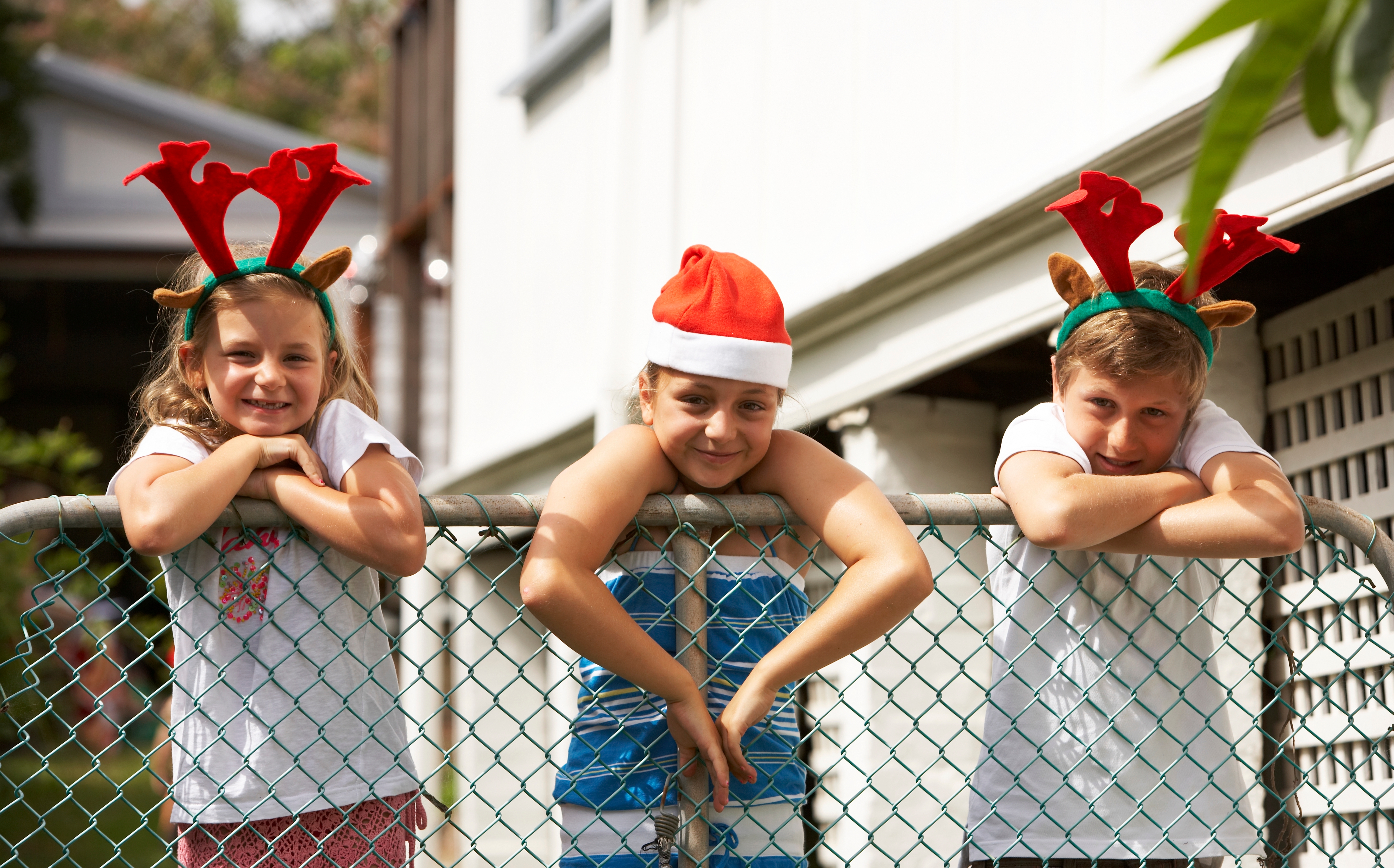 Kiwi kids on Christmas day