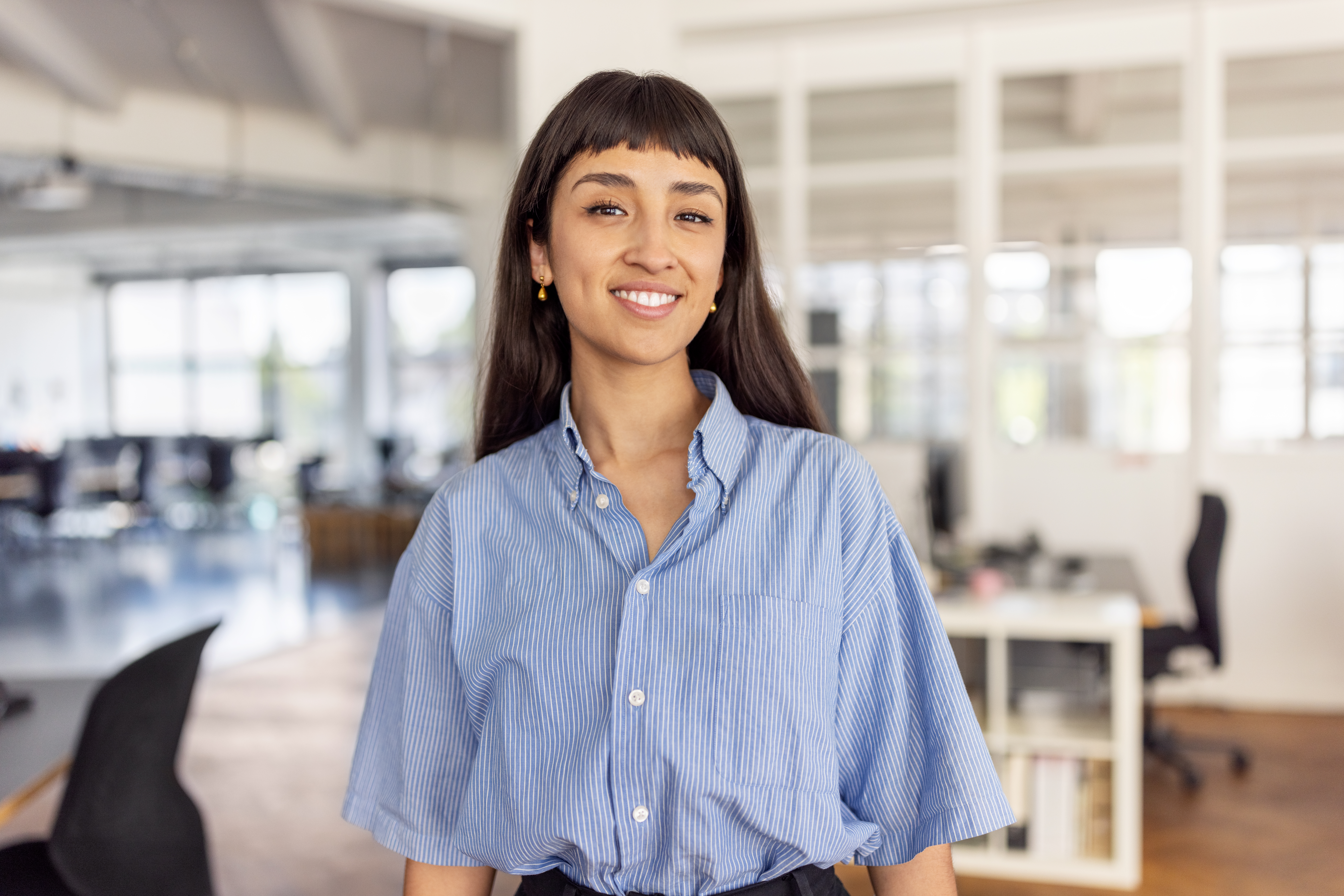 Female Gen Z office worker
