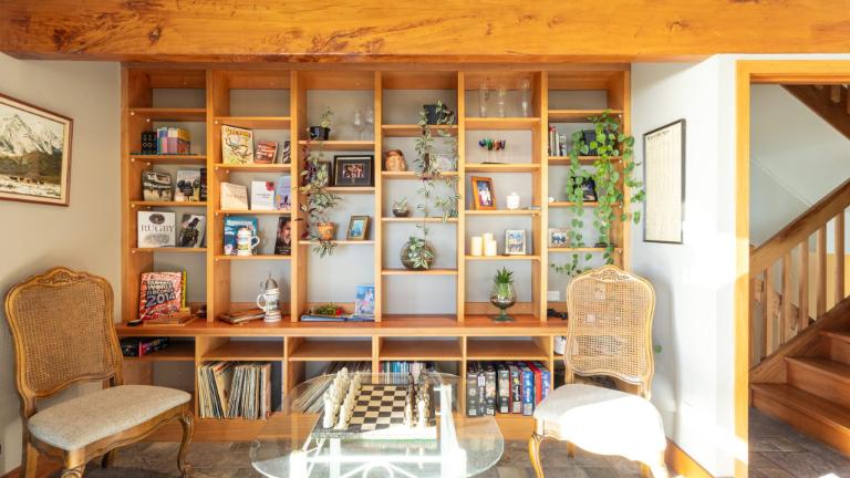 There are lots of places to enjoy the view from inside as well