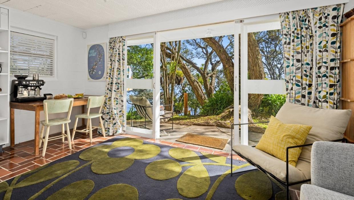 Interior of 60s snells beach bach