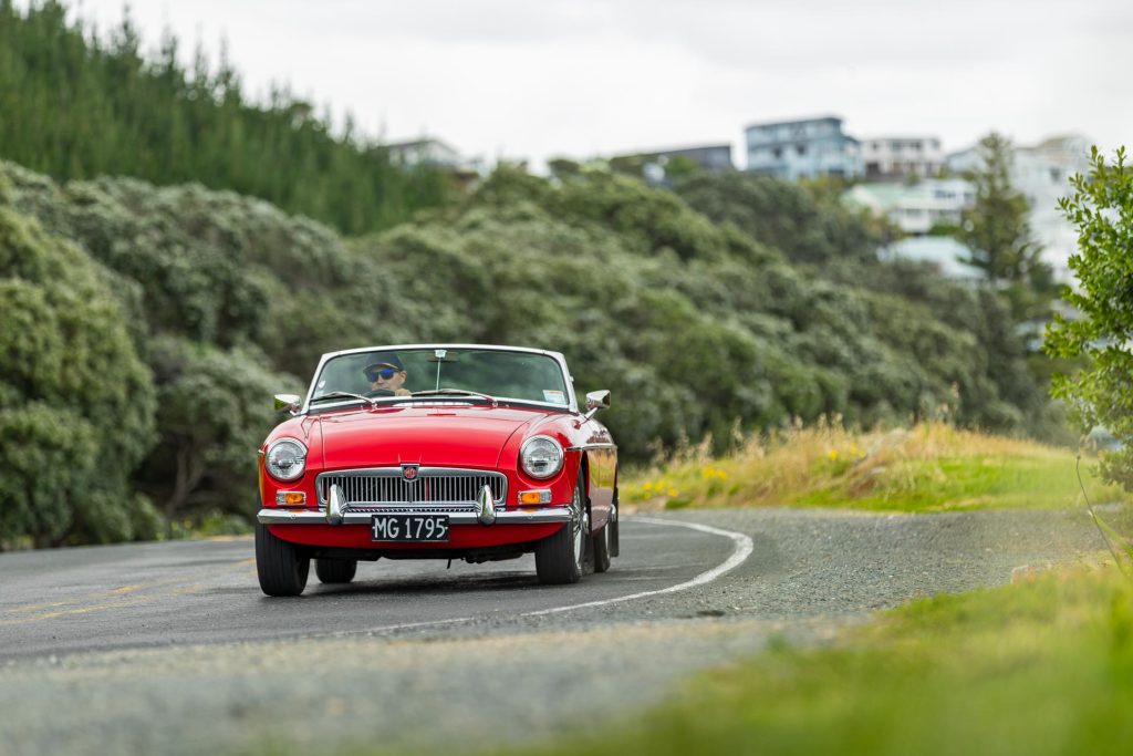 MG MGB Roadster 1965 front dynamic shot